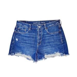American Eagle "TomGirl" High Waisted, CutOff Jeans Shorts; Women's Size 10